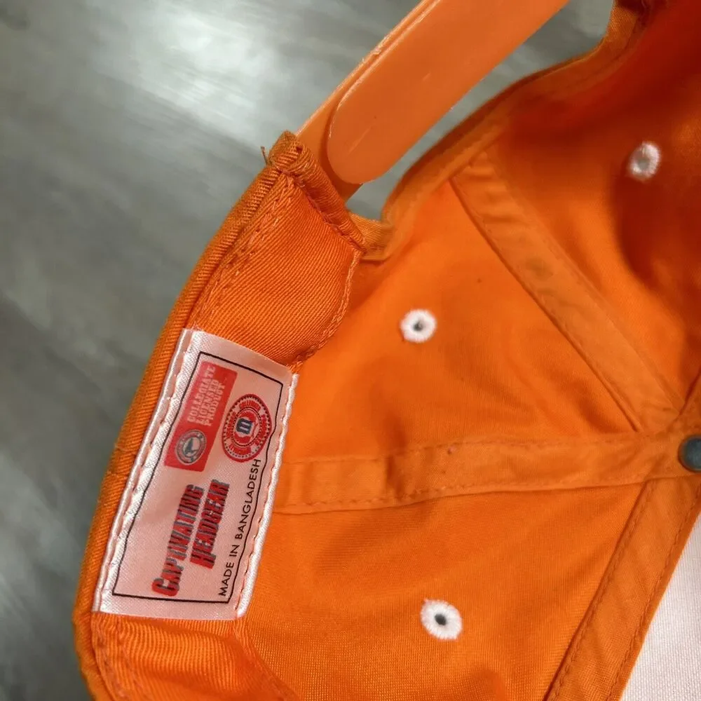 Vintage Tennessee Volunteers Hat Snapback Captivating‎ Headwear Orange Cap